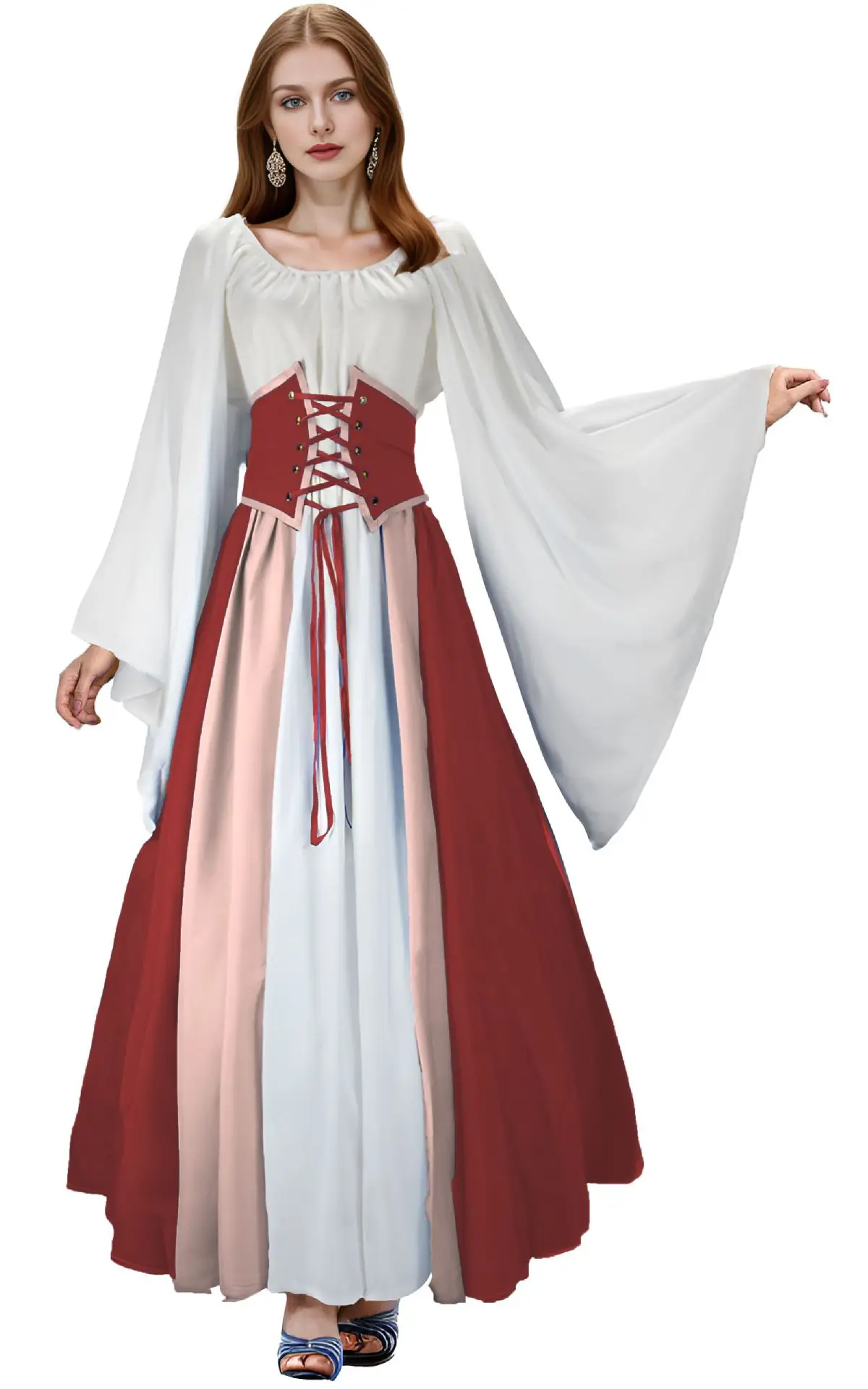 Medieval Renaissance Ladies Dress Long Dress Stage Costume Cosplay Vintage Costume Love Live Cosplay Halloween Costume
Medieval Renaissance Ladies Dress Long Dress Stage Costume Cosplay Vintage Costume Love Live Cosplay Halloween Costume