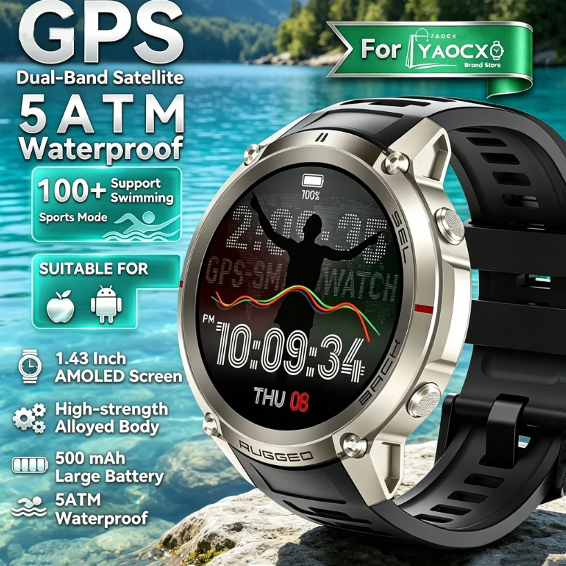 New Smart Watch Global Six-star GPS Outdoor Sports Offline Map Bluetooth Call Mode Health Monitoring 5ATM Waterproof Smart Watch
New Smart Watch Global Six-star GPS Outdoor Sports Offline Map Bluetooth Call Mode Health Monitoring 5ATM Waterproof Smart Watch