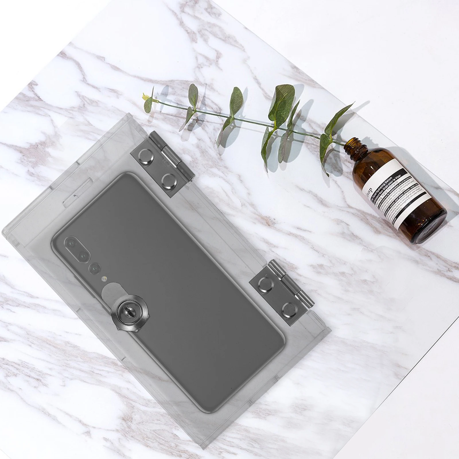 Smart Phone Lock Box Transparent Cellphone Jail Self-Discipline Locker Case for Kids Classroom Study Water-Resistant Acrylic 
Smart Phone Lock Box Transparent Cellphone Jail Self-Discipline Locker Case for Kids Classroom Study Water-Resistant Acrylic