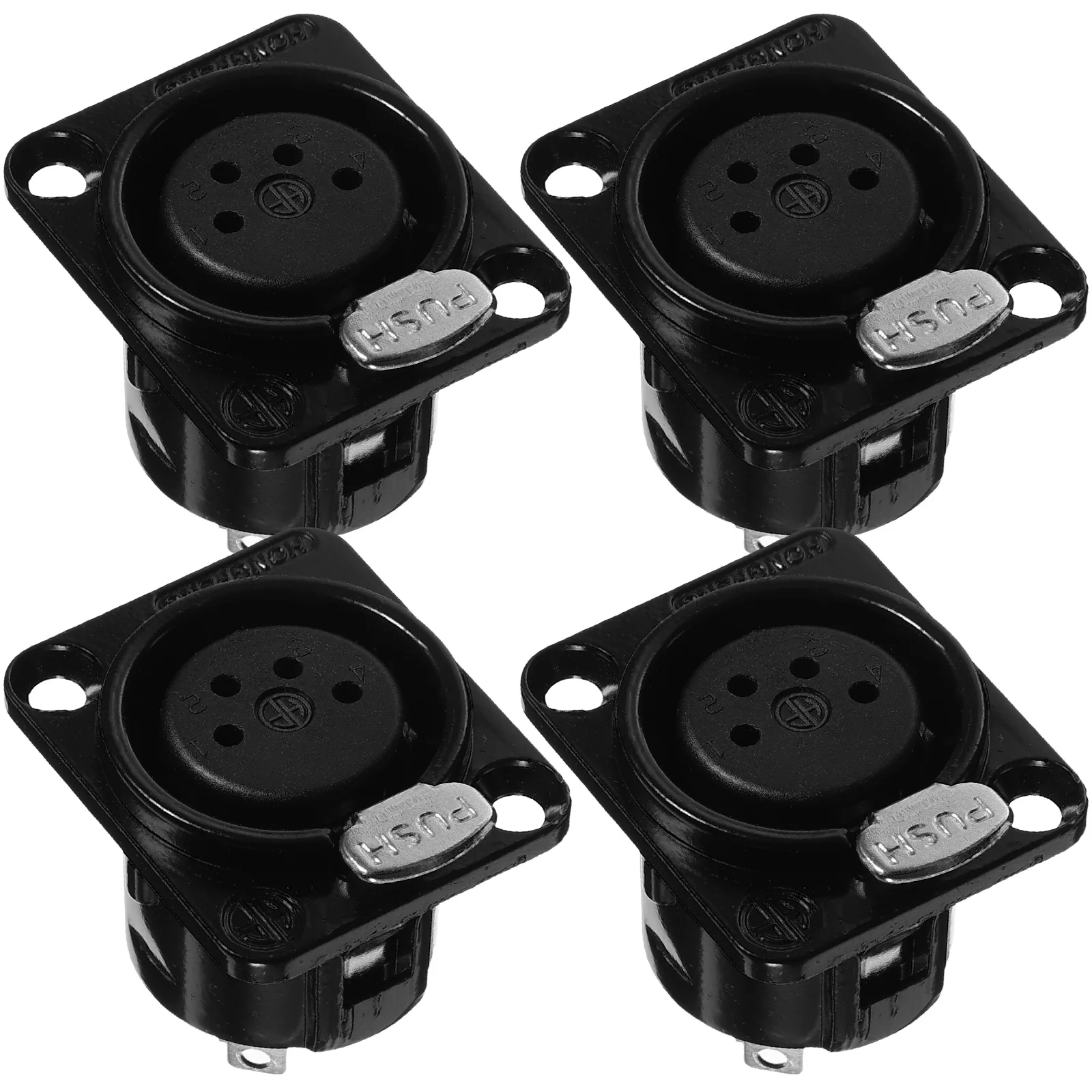 4pcs XLR Interface Audio Speaker Panel Mount 4 Pin XLR Microphone Female Panel Connector xlr connector
4pcs XLR Interface Audio Speaker Panel Mount 4 Pin XLR Microphone Female Panel Connector xlr connector