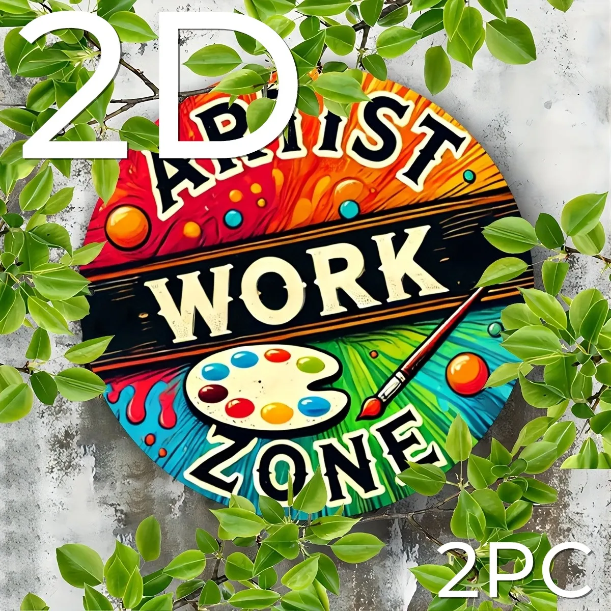 2 Pieces 2D Wooden Hanging Sign Color Plate WORK Theme 8 Inch Round Sign Home Bar Garage Cafe Garden Decoration
2 Pieces 2D Wooden Hanging Sign Color Plate WORK Theme 8 Inch Round Sign Home Bar Garage Cafe Garden Decoration