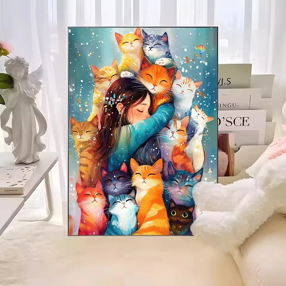 Girl Embraced Cats 500/1000/1200/2000 PCS Jigsaw Puzzles Family Activity Games DIY Puzzle for Living Room Home Decor Frameless
Girl Embraced Cats 500/1000/1200/2000 PCS Jigsaw Puzzles Family Activity Games DIY Puzzle for Living Room Home Decor Frameless