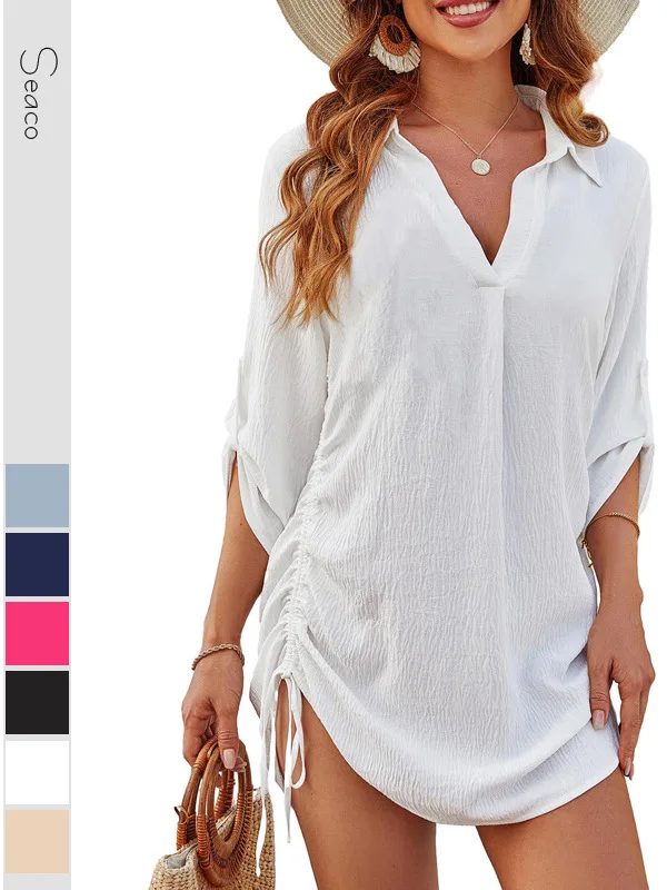 Dstring Strap Color Pullover irt Loose Fit Color Women's Casual irt Polyester Fiber Five Sve Polyester
Dstring Strap Color Pullover irt Loose Fit Color Women's Casual irt Polyester Fiber Five Sve Polyester