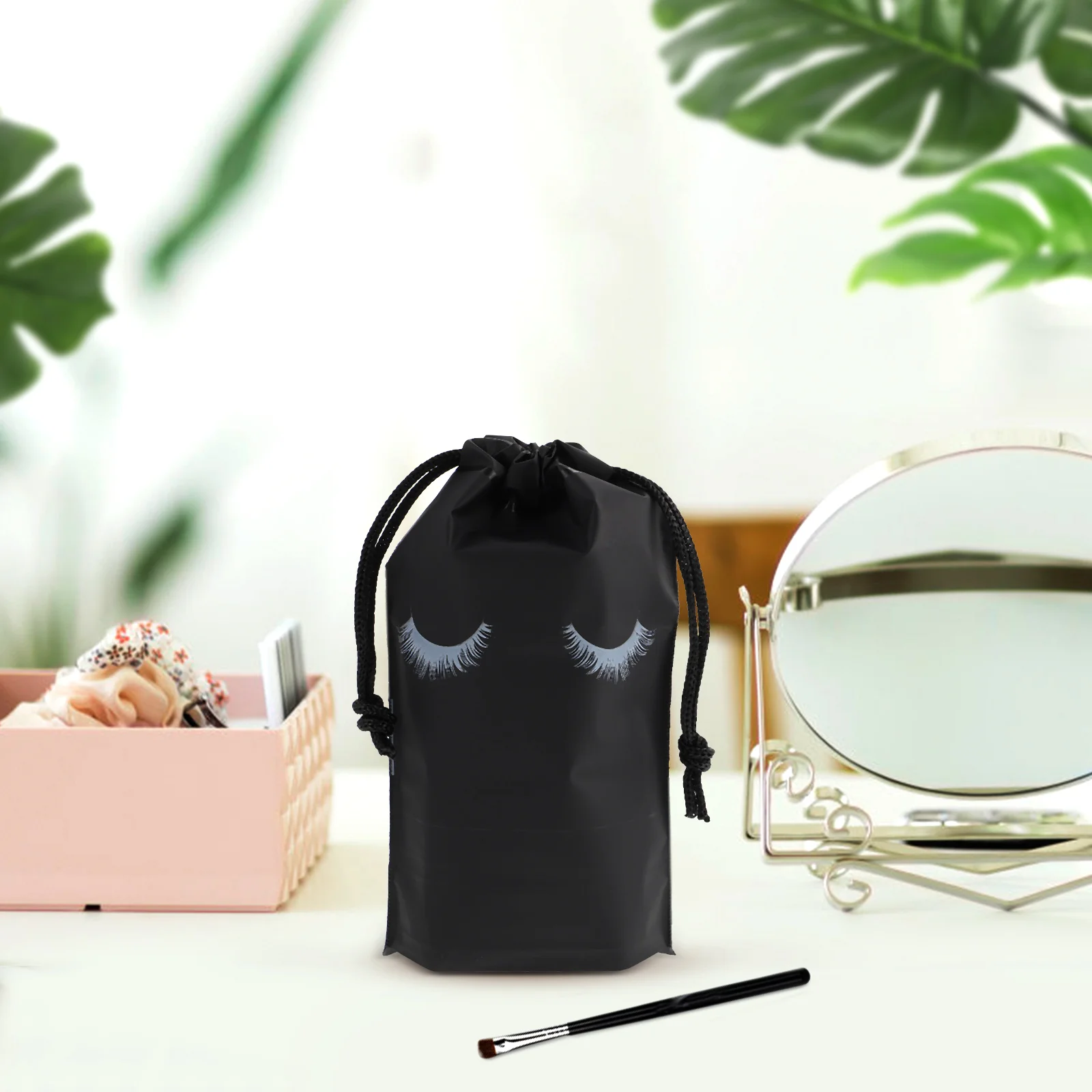 100pcs Eyelash Storage Bag EVA Toiletry Drawstring Makeup Organizer Travel Pouch Portable Lightweight for Accessories
100pcs Eyelash Storage Bag EVA Toiletry Drawstring Makeup Organizer Travel Pouch Portable Lightweight for Accessories