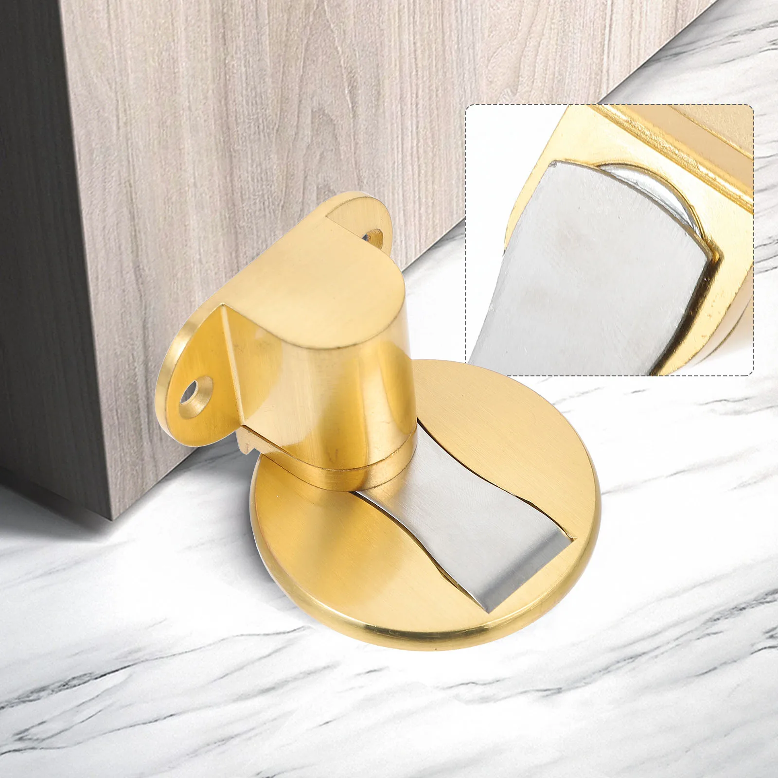 1 Set Adjustable Stopper Strong Suction Floor Mount Home Catch Anti-Collision Doorstop Household Holder Free-Punching Doorstops
1 Set Adjustable Stopper Strong Suction Floor Mount Home Catch Anti-Collision Doorstop Household Holder Free-Punching Doorstops