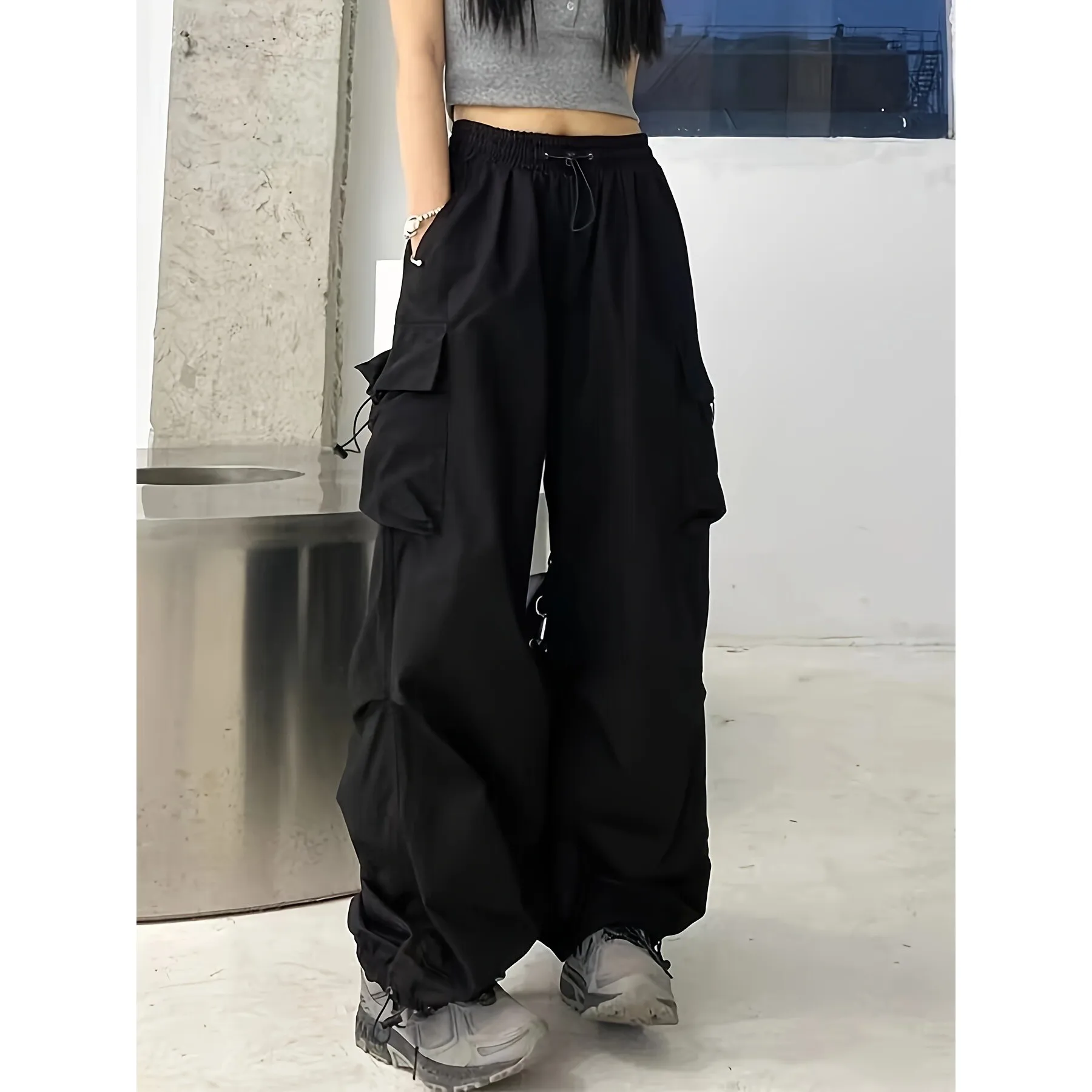O 24301 Cargo Pants Neutral Style Harem Pants for Women Casual Comfortable Spring Season Fashion Trendy Cross-Border New Model
O 24301 Cargo Pants Neutral Style Harem Pants for Women Casual Comfortable Spring Season Fashion Trendy Cross-Border New Model
