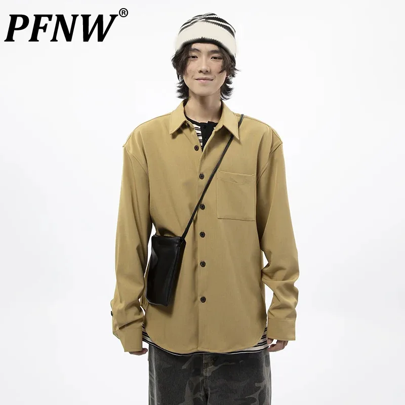 PFNW Korean Simple Style Versatile Male Shirt New Lapel Single Breasted Mens Clothing Fashion Loose Casual Men's Tops 28W4738
PFNW Korean Simple Style Versatile Male Shirt New Lapel Single Breasted Mens Clothing Fashion Loose Casual Men's Tops 28W4738