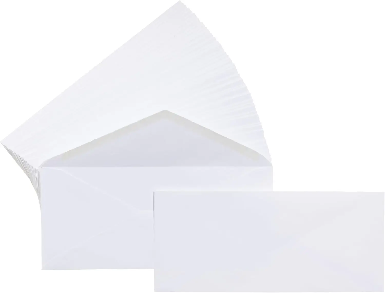 500 Pack #10 Business Envelopes with Gummed Seal, 4 1/8 x 9 1/2 Inches, White
500 Pack #10 Business Envelopes with Gummed Seal, 4 1/8 x 9 1/2 Inches, White