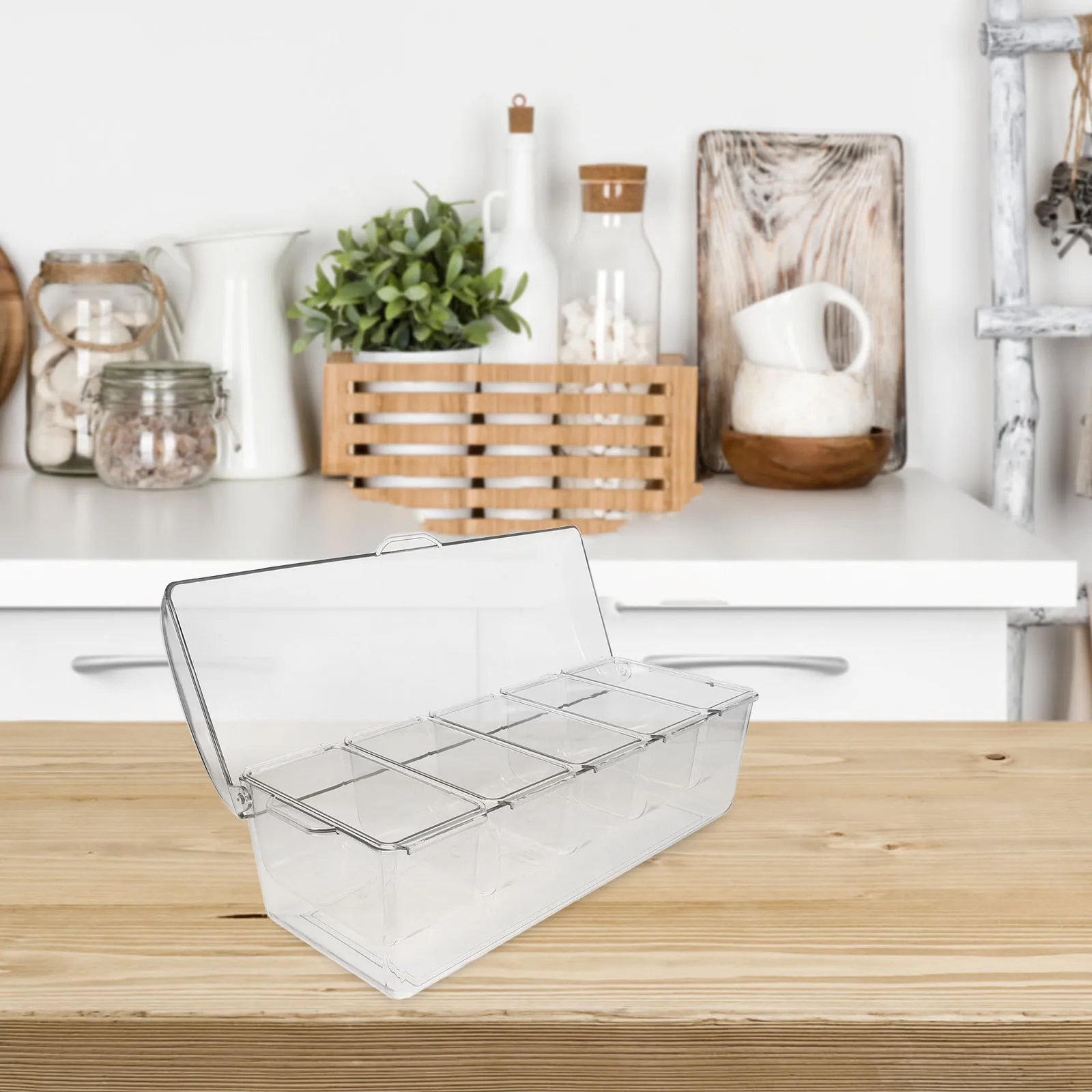 1 Set Large Capacity Salad Storage Compartment Design For Picnic Bbq Chilled Food Organizer Transparent Plastic Container Fridge
1 Set Large Capacity Salad Storage Compartment Design For Picnic Bbq Chilled Food Organizer Transparent Plastic Container Fridge