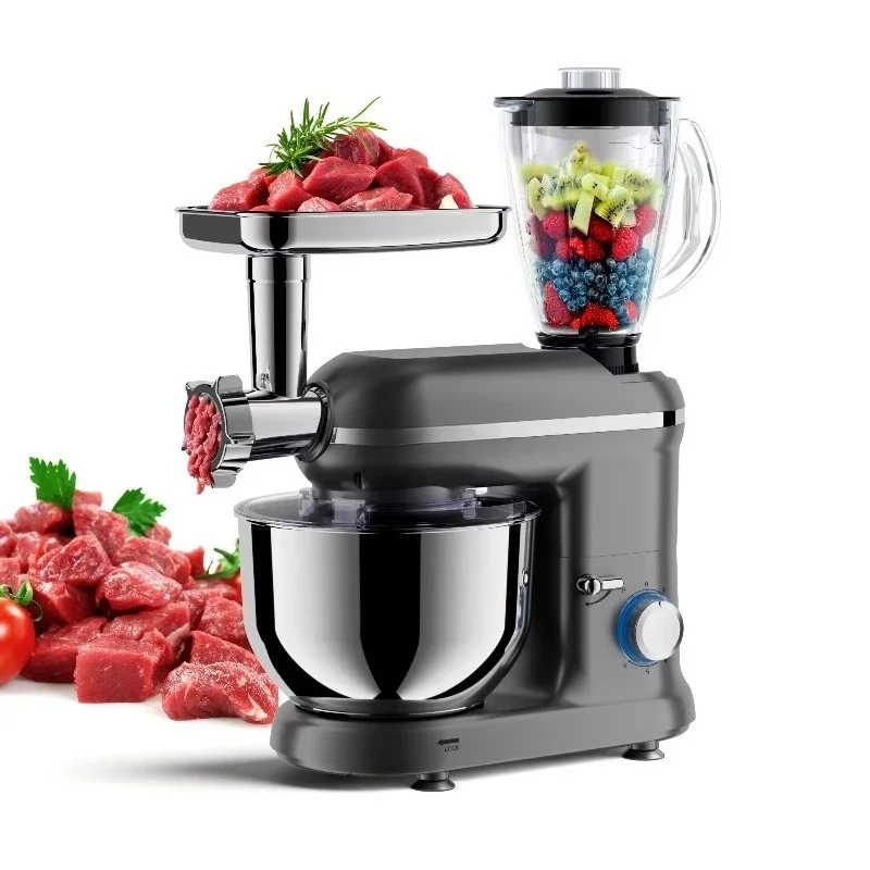 Professional 5 in 1 Electric Kitchen Stand Mixer Multifunctional Cake Blender and Meat Grinder with Mixing Bowl for Baking
Professional 5 in 1 Electric Kitchen Stand Mixer Multifunctional Cake Blender and Meat Grinder with Mixing Bowl for Baking