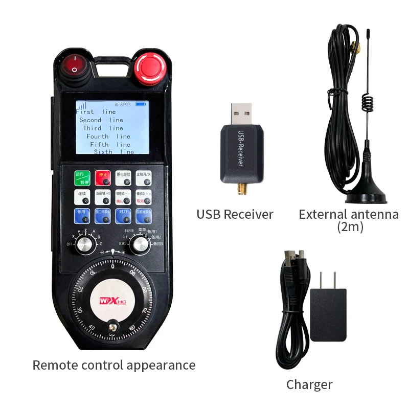 WiXHC CNC Machining Tool 6axis Rechargeable Programmable Remote Control Wireless Mpg Handwheel Jog Wheel for CNC System Company
WiXHC CNC Machining Tool 6axis Rechargeable Programmable Remote Control Wireless Mpg Handwheel Jog Wheel for CNC System Company