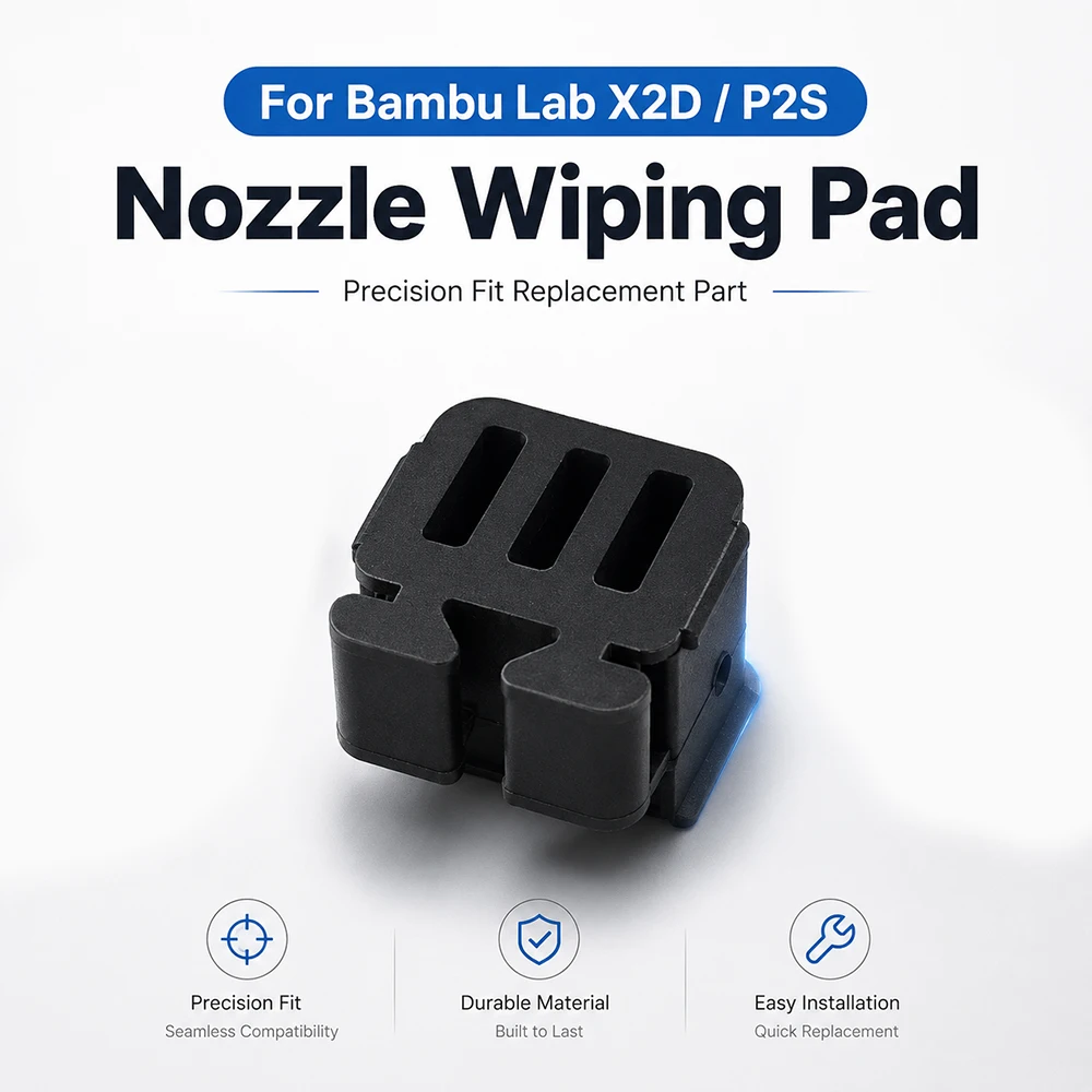 For Bambu Lab X2D/P2S Nozzle Wiping Pad Cleanning And Durable Precision Fit Replacement Part For Bambu Lab X2D/P2S 3D Printer
For Bambu Lab X2D/P2S Nozzle Wiping Pad Cleanning And Durable Precision Fit Replacement Part For Bambu Lab X2D/P2S 3D Printer