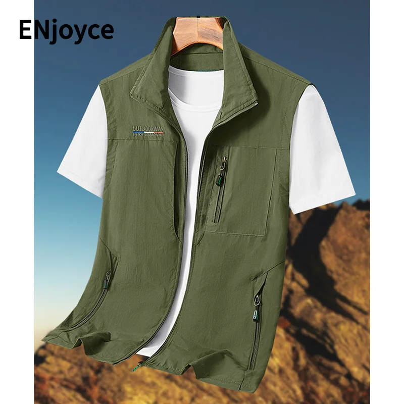 ENjoyce Men Sleeveless Jacket Hunting Fishing Hiking Outdoor Photography Waistcoat Quick Drying Zipper Vest Coats Waterproof
ENjoyce Men Sleeveless Jacket Hunting Fishing Hiking Outdoor Photography Waistcoat Quick Drying Zipper Vest Coats Waterproof