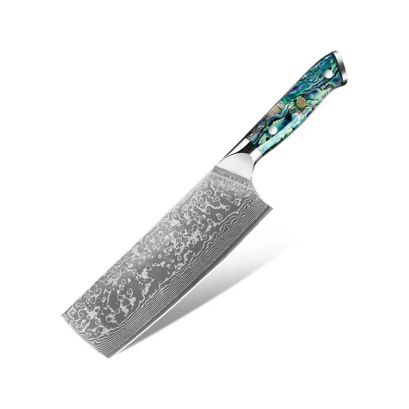 Острый кухонный нож Нож Santoku из дамасской стали, ручка из ракушки морского ушка,
Острый кухонный нож Нож Santoku из дамасской стали, ручка из ракушки морского ушка,