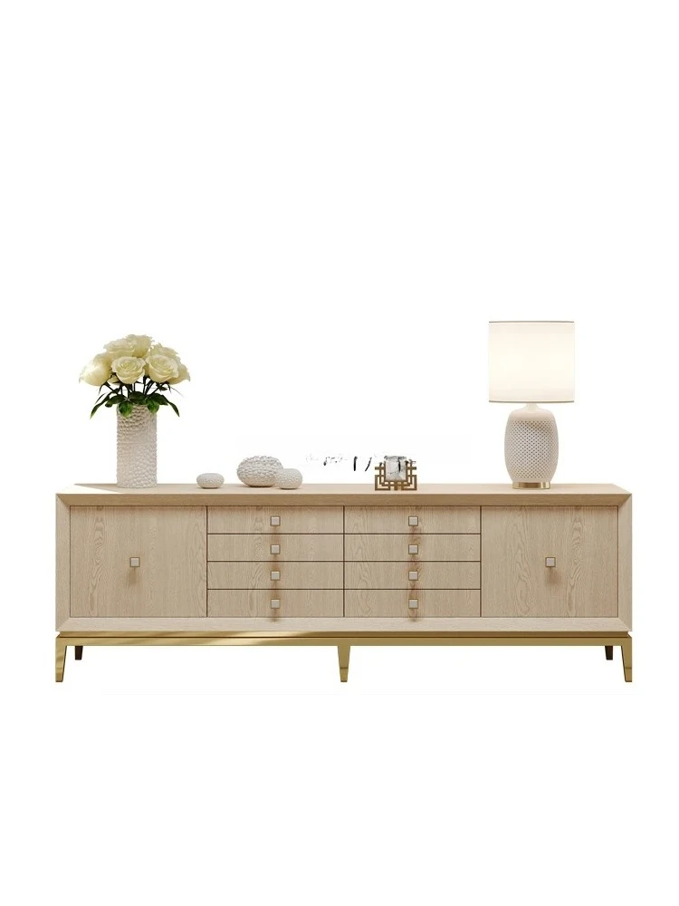 American Light Luxury Style TV Cabinet Modern Minimalist Living Room High-End Solid Wood Floor Cabinet
American Light Luxury Style TV Cabinet Modern Minimalist Living Room High-End Solid Wood Floor Cabinet