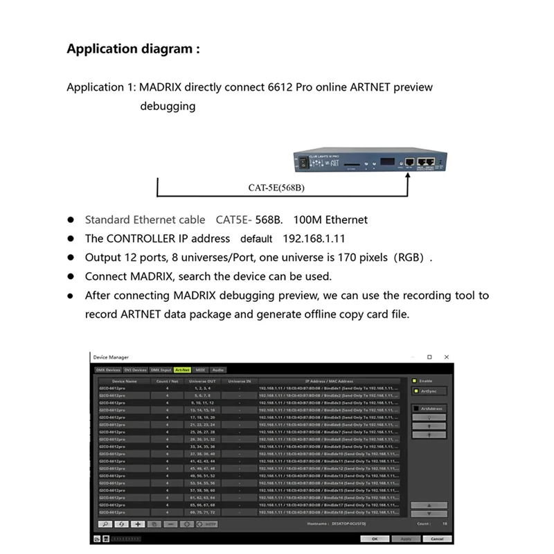Новое поступление DMX512 WS2812B WS2815 Светодиодная лента Artnet-Pixel (SPI/DMX) Консоль контроллера 12X1024 пикселей Автономный автономный проигрыватель
Новое поступление DMX512 WS2812B WS2815 Светодиодная лента Artnet-Pixel (SPI/DMX) Консоль контроллера 12X1024 пикселей Автономный автономный проигрыватель