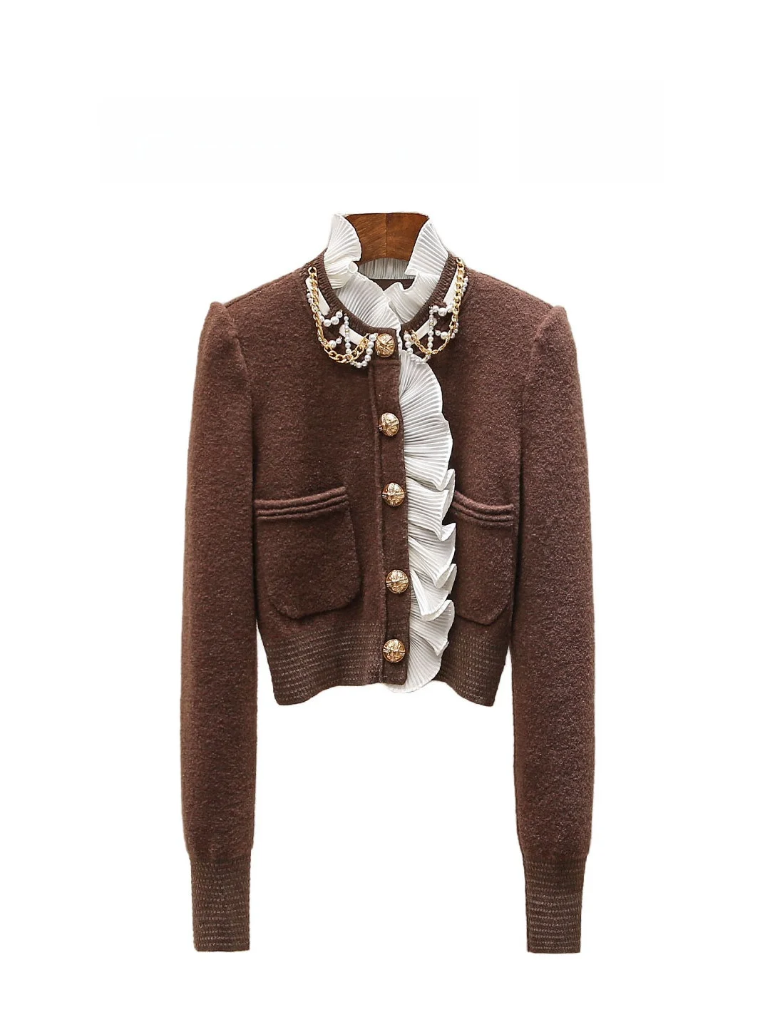 Зима 202, новый женский вязаный открытый кардиган Bell Sve с воротником-стойкой в стиле пэчворк, топ больших размеров Sensation
Зима 202, новый женский вязаный открытый кардиган Bell Sve с воротником-стойкой в стиле пэчворк, топ больших размеров Sensation