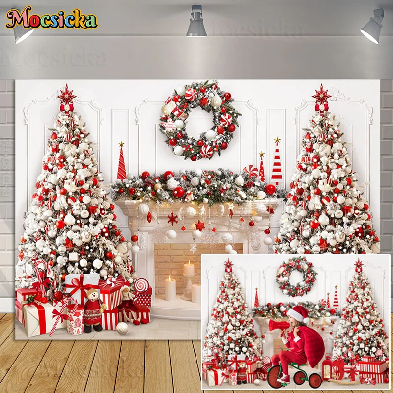 Merry Christmas Fireplace Photography Backdrops Kids Portrait Photocall Props Xmas Tree Gift Doll White Background Photo Studio
Merry Christmas Fireplace Photography Backdrops Kids Portrait Photocall Props Xmas Tree Gift Doll White Background Photo Studio