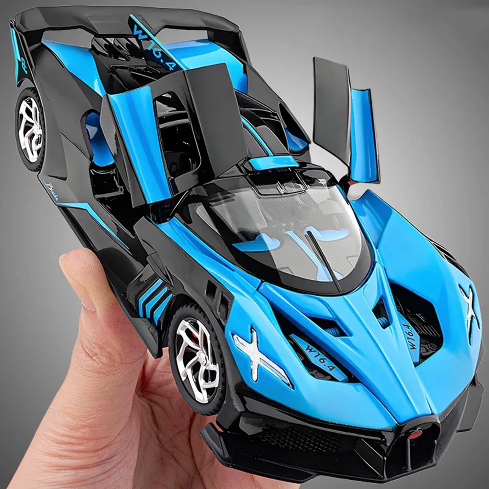 Масштабная модель автомобиля 1:32 Bolide Tourbillon из литого сплава, миниатюрная игрушка, открывающиеся двери, звук и свет, инерционный механизм, изысканные коллекционные украшения
Масштабная модель автомобиля 1:32 Bolide Tourbillon из литого сплава, миниатюрная игрушка, открывающиеся двери, звук и свет, инерционный механизм, изысканные коллекционные украшения
