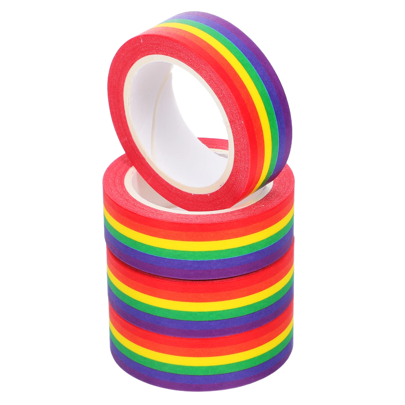 4pcs Washi Tape 6 Color Striped Stickers Stationery Single Sided Adhesive Diy Pride Crafts Scrapbook Planner Decor rainbow
4pcs Washi Tape 6 Color Striped Stickers Stationery Single Sided Adhesive Diy Pride Crafts Scrapbook Planner Decor rainbow