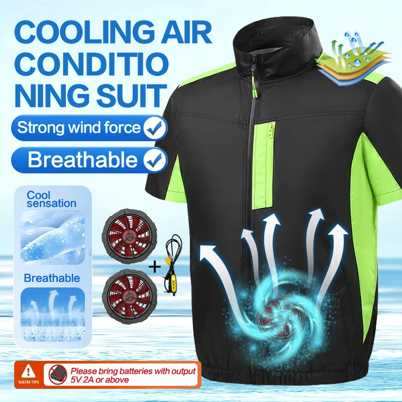 Summer Men's USB Cooling Breathable and Comfortable Outdoor Cooling Moisture Wicking Short Sleeves
Summer Men's USB Cooling Breathable and Comfortable Outdoor Cooling Moisture Wicking Short Sleeves