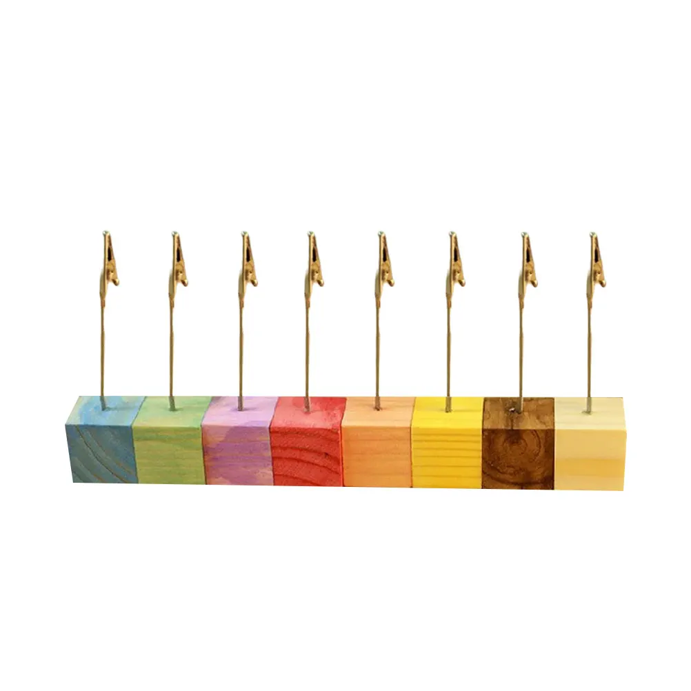 8 Pcs Wooden Note Holders Simple Place Card Spiral Top Anti Slid Bottom Sturdy Memo Table Number Paper Clips Wedding Supplies
8 Pcs Wooden Note Holders Simple Place Card Spiral Top Anti Slid Bottom Sturdy Memo Table Number Paper Clips Wedding Supplies