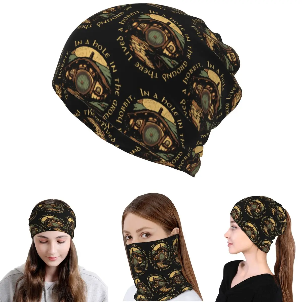 In A Hole In The Ground There Lived A Hobbit Bandana Neck Cover Wrap Mask Scarf Warm Headwear Beanies Hat Men Women Adult Winter
In A Hole In The Ground There Lived A Hobbit Bandana Neck Cover Wrap Mask Scarf Warm Headwear Beanies Hat Men Women Adult Winter