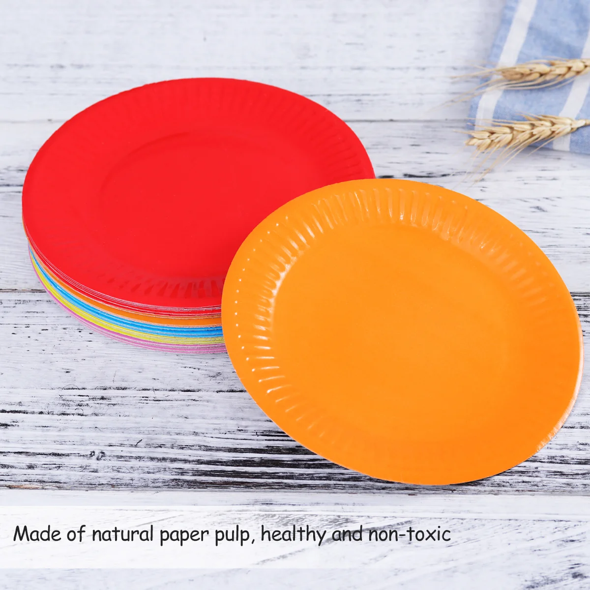 TOYMYTOY 50 Pcs Classic Assorted Color Round All Occasion Disposable Paper Dinner Plates Birthday Party Supplies (Mixed Color)
TOYMYTOY 50 Pcs Classic Assorted Color Round All Occasion Disposable Paper Dinner Plates Birthday Party Supplies (Mixed Color)
