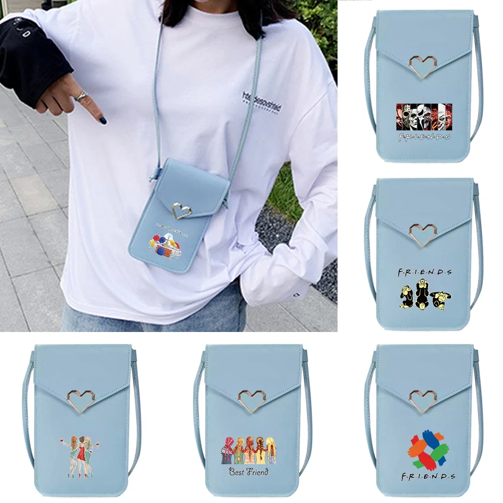 Portable Mobile Phone Bag Friends Series Universal Transparent Touch Screen Phone Bags Commute Women Shopping Crossbody Bag
Portable Mobile Phone Bag Friends Series Universal Transparent Touch Screen Phone Bags Commute Women Shopping Crossbody Bag