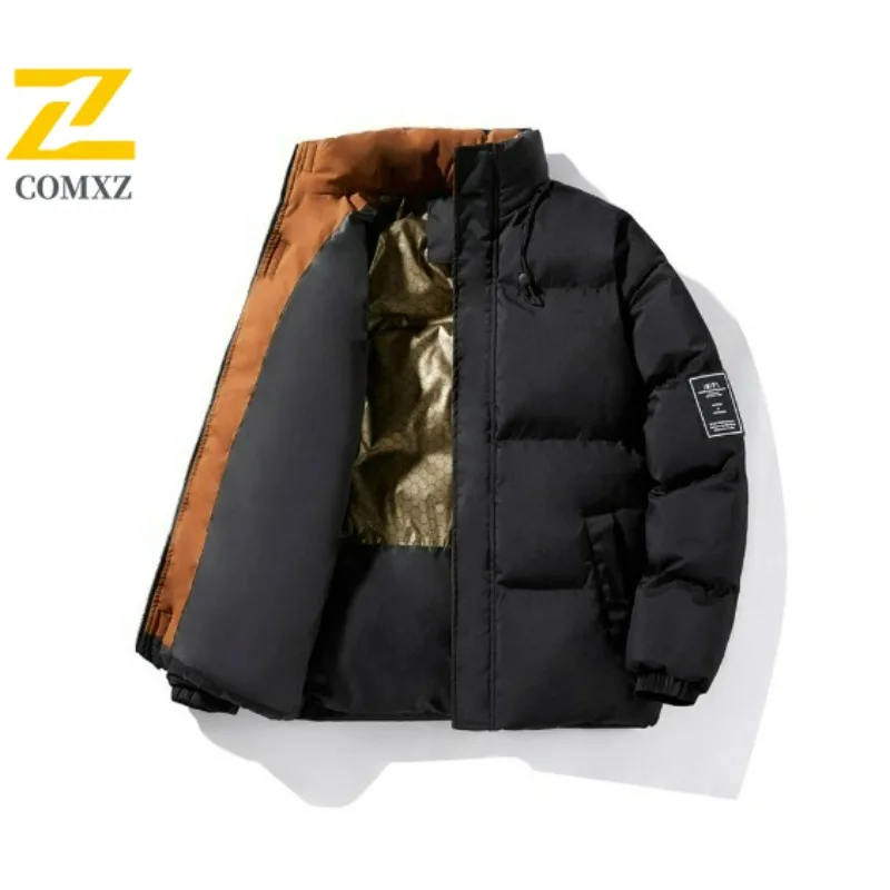 COMXZ Mens Winter Cotton Jacket Luxury Thermal Insulated Thickened Solid Color Coat Fashion Work Windproof Comfortable Outerwear
COMXZ Mens Winter Cotton Jacket Luxury Thermal Insulated Thickened Solid Color Coat Fashion Work Windproof Comfortable Outerwear