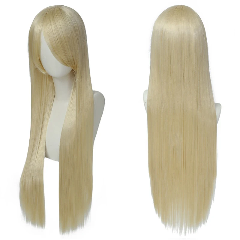 Universal gold long straight hair anime European and American costume styling headgear anime straight hair Synthetic fiber wig
Universal gold long straight hair anime European and American costume styling headgear anime straight hair Synthetic fiber wig