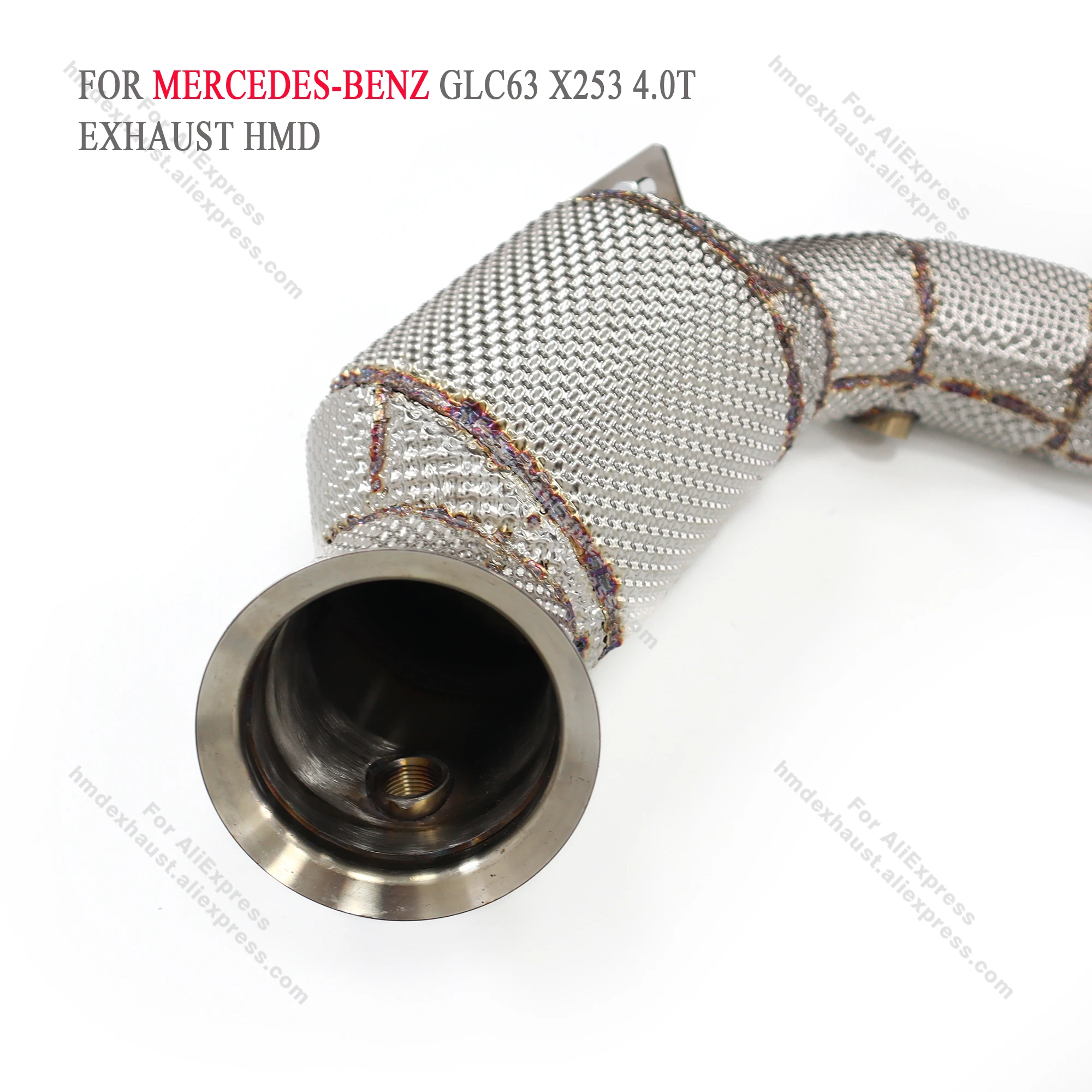 High Quality Customizable Downpipe For Mercedes Benz GLC63 X253 4.0T Stainless Steel Heat Shield Car High Flow Performance
High Quality Customizable Downpipe For Mercedes Benz GLC63 X253 4.0T Stainless Steel Heat Shield Car High Flow Performance
