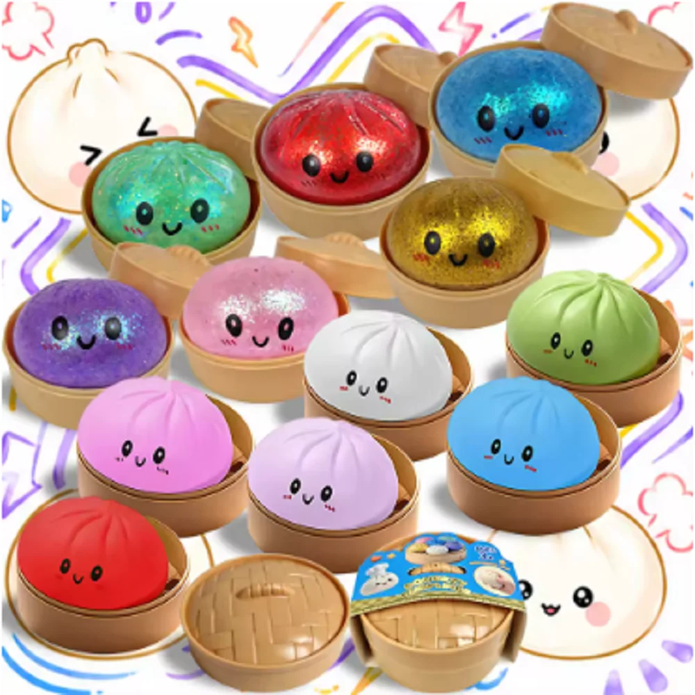 New Glitter Dumpling with Box Dumplings Sensory Squeeze Toy for Stress Relief
New Glitter Dumpling with Box Dumplings Sensory Squeeze Toy for Stress Relief