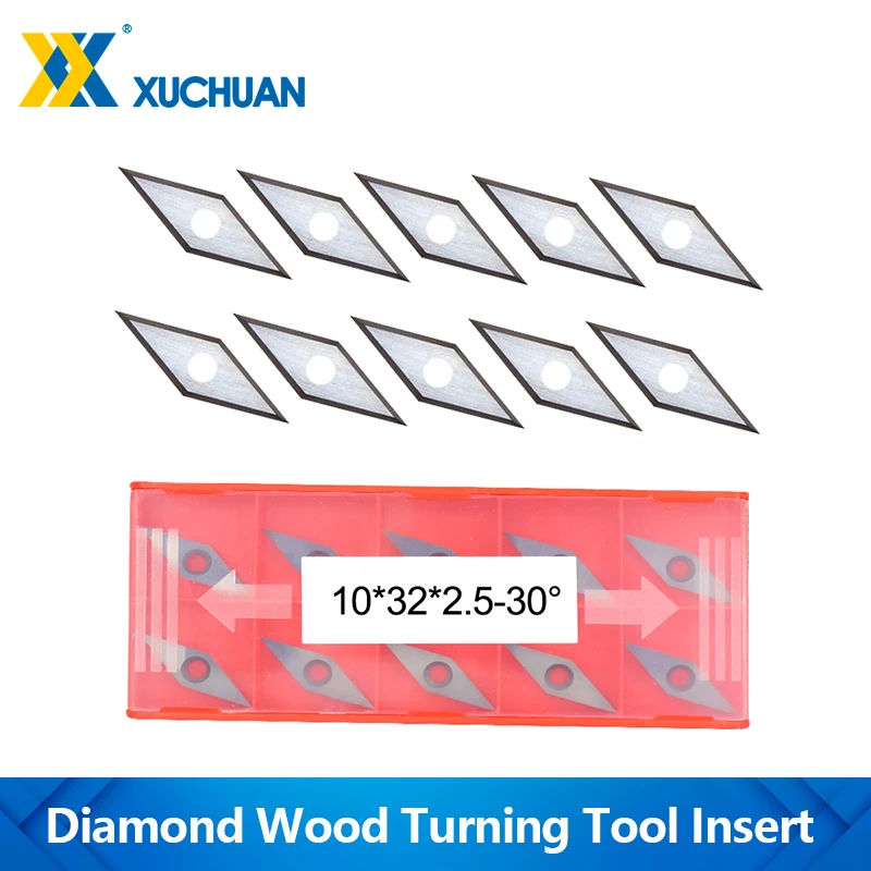 XUCHUAN 10 шт. вставка из алмазного карбида 20/30/35 градусов для токарной обработки древесины, инструмент для токарного станка с ЧПУ, вставка для строгального станка
XUCHUAN 10 шт. вставка из алмазного карбида 20/30/35 градусов для токарной обработки древесины, инструмент для токарного станка с ЧПУ, вставка для строгального станка