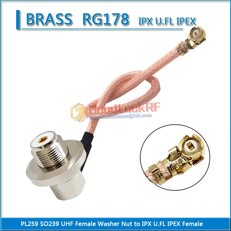IPX U.FL IPEX Female to PL259 SO239 UHF Female Washer Nut Right Angle 90 Degree Jumper RG178 extend Cable RF Connector Coaxial
IPX U.FL IPEX Female to PL259 SO239 UHF Female Washer Nut Right Angle 90 Degree Jumper RG178 extend Cable RF Connector Coaxial