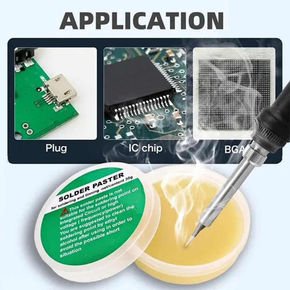Welding fluxes Eco-friendly HB18 solder flux, neutral solder oil, lead-free leave-in flux 30g/50g
Welding fluxes Eco-friendly HB18 solder flux, neutral solder oil, lead-free leave-in flux 30g/50g