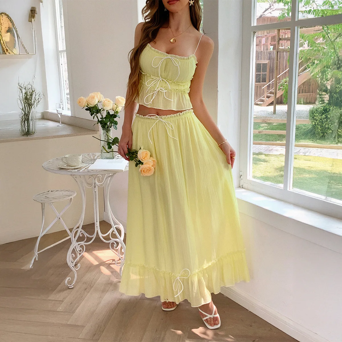Women Two Piece Sets Skirt Set Sleeveless Dress Sets Sexy Tops Beach Long Skirts A Line High Waist Y2k Streetwear Elegant Splice
Women Two Piece Sets Skirt Set Sleeveless Dress Sets Sexy Tops Beach Long Skirts A Line High Waist Y2k Streetwear Elegant Splice