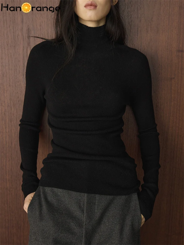 HanOrange 2025 Winter Simple Lazy Turtleneck Wool Knitted Base Sweater Women Slim Top White/Black/Gray/Bordeaux Red/Peacock Blue
HanOrange 2025 Winter Simple Lazy Turtleneck Wool Knitted Base Sweater Women Slim Top White/Black/Gray/Bordeaux Red/Peacock Blue