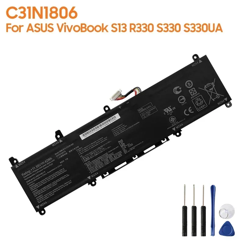 Replacement Battery C31N1806 For ASUS VivoBook S13 S330F S330FN S330FA S330UA X330FA X330FL X330UA K330 R330 ADOL K330FA X330FA
Replacement Battery C31N1806 For ASUS VivoBook S13 S330F S330FN S330FA S330UA X330FA X330FL X330UA K330 R330 ADOL K330FA X330FA