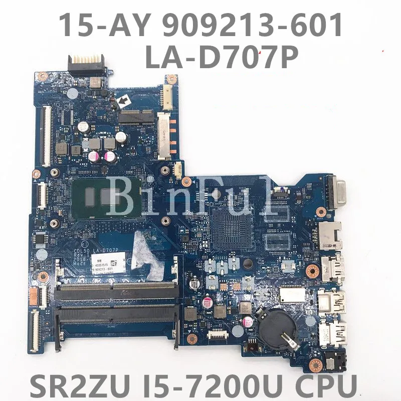 909213-601 CDL50 LA-D707P Высококачественная материнская плата для ноутбука 15-AY 15T-AY с процессором SR2ZU I5-7200U 100% полное тестирование ОК
909213-601 CDL50 LA-D707P Высококачественная материнская плата для ноутбука 15-AY 15T-AY с процессором SR2ZU I5-7200U 100% полное тестирование ОК