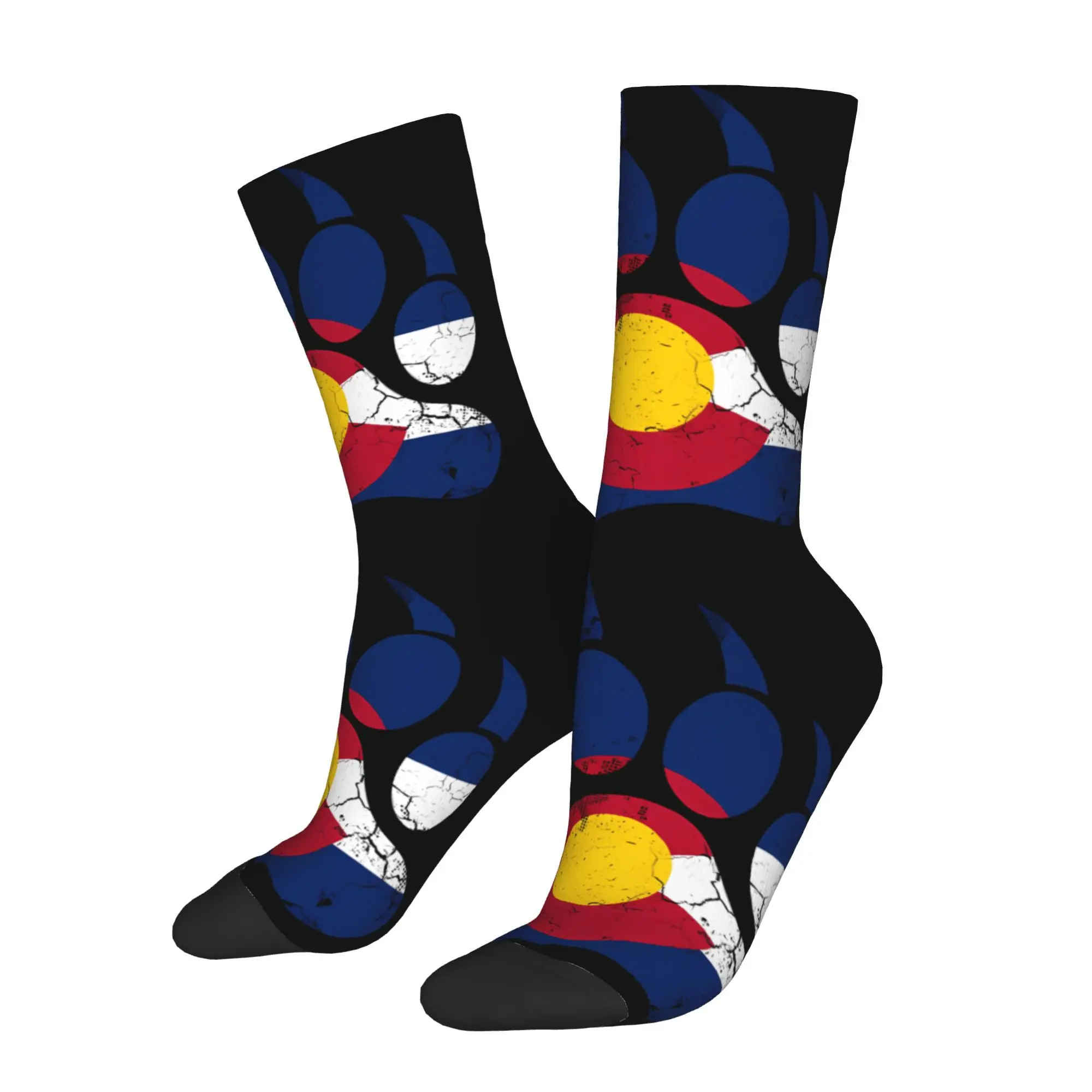 Funny Happy Sock for Men Colorado Flag Bear Claw Vintage Pattern Printed Crew Sock Casual Gift
Funny Happy Sock for Men Colorado Flag Bear Claw Vintage Pattern Printed Crew Sock Casual Gift