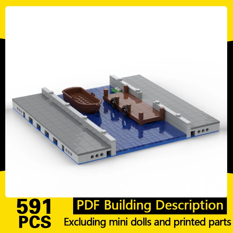 Street View Model MOC Building Bricks Canal With Boat Landing Stage Modular Technology Gifts Holiday Assemble Children Toys Suit
Street View Model MOC Building Bricks Canal With Boat Landing Stage Modular Technology Gifts Holiday Assemble Children Toys Suit