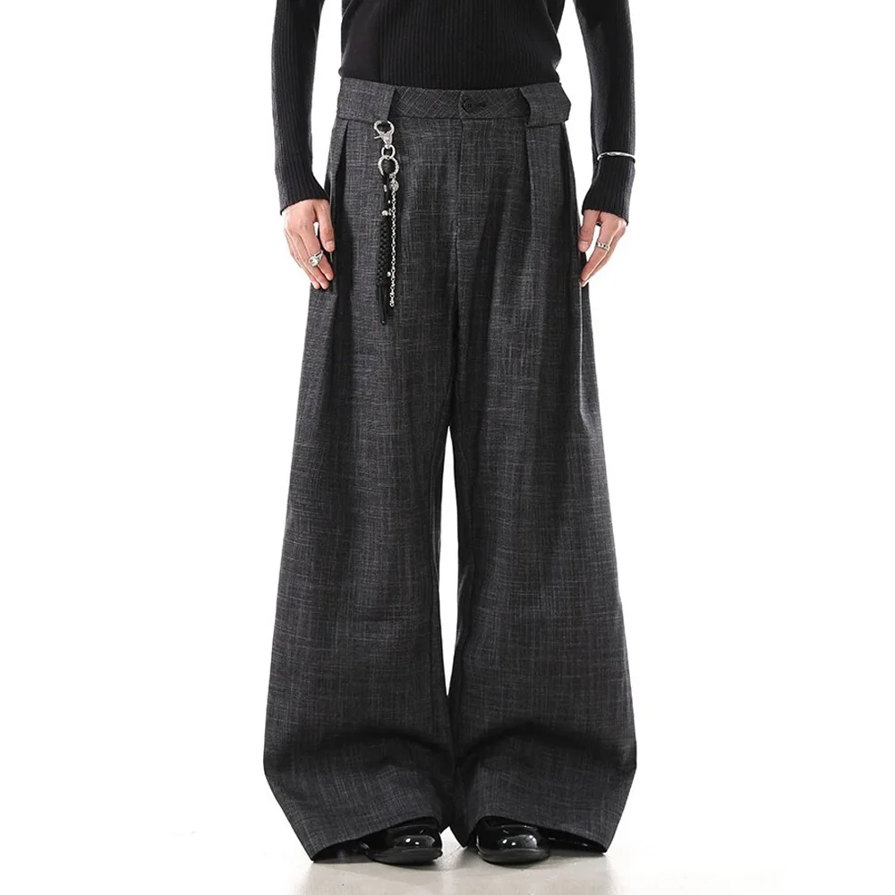 Men Pleated Design Loose Casual Fashion Vintage Commuter Wide Leg Suit Baggy Pants Male Streetwear Trousers
Men Pleated Design Loose Casual Fashion Vintage Commuter Wide Leg Suit Baggy Pants Male Streetwear Trousers