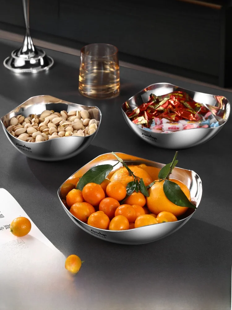 Stainless Steel 304L Fruit Tray Candy Storage Salad Bowl for Living Room New Year's Decorations Home Use Snack Arrangement
Stainless Steel 304L Fruit Tray Candy Storage Salad Bowl for Living Room New Year's Decorations Home Use Snack Arrangement