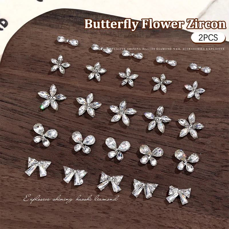 2PCS 3D Zircon Nail Art Five-petaled Flowers Charms Crystal Diamond Jewelry Accessories For Manicure Nails Decoration Supplies
2PCS 3D Zircon Nail Art Five-petaled Flowers Charms Crystal Diamond Jewelry Accessories For Manicure Nails Decoration Supplies