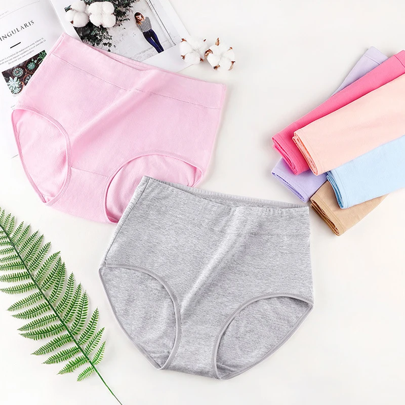 1pcs Pure Cotton High Waist Briefs Women Solid Basic Type Panties Girls Comfort Underpant Lady Plus Size Underwear Female Pantys
1pcs Pure Cotton High Waist Briefs Women Solid Basic Type Panties Girls Comfort Underpant Lady Plus Size Underwear Female Pantys