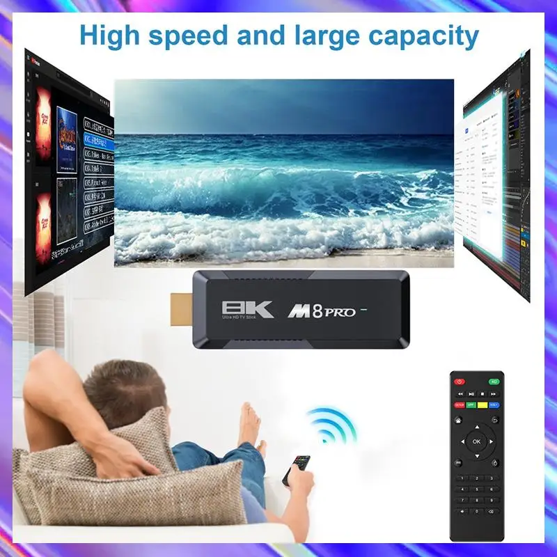 M8 PRO TV Stick 2 ГБ 16 ГБ Android 12.1 Smart TV Box Aiiwinner H313 2,4G + 5G двухдиапазонный WIFI Android медиаплеер прочный
M8 PRO TV Stick 2 ГБ 16 ГБ Android 12.1 Smart TV Box Aiiwinner H313 2,4G + 5G двухдиапазонный WIFI Android медиаплеер прочный