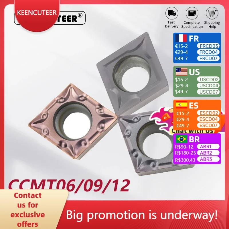 Твердосплавная пластина CCMT CCMT06/09/12 YZ5018 YZ735 YZ15TF для внешнего токарного инструмента SCLCR/L, лезвия из нержавеющей стали, резак, токарный станок с ЧПУ
Твердосплавная пластина CCMT CCMT06/09/12 YZ5018 YZ735 YZ15TF для внешнего токарного инструмента SCLCR/L, лезвия из нержавеющей стали, резак, токарный станок с ЧПУ