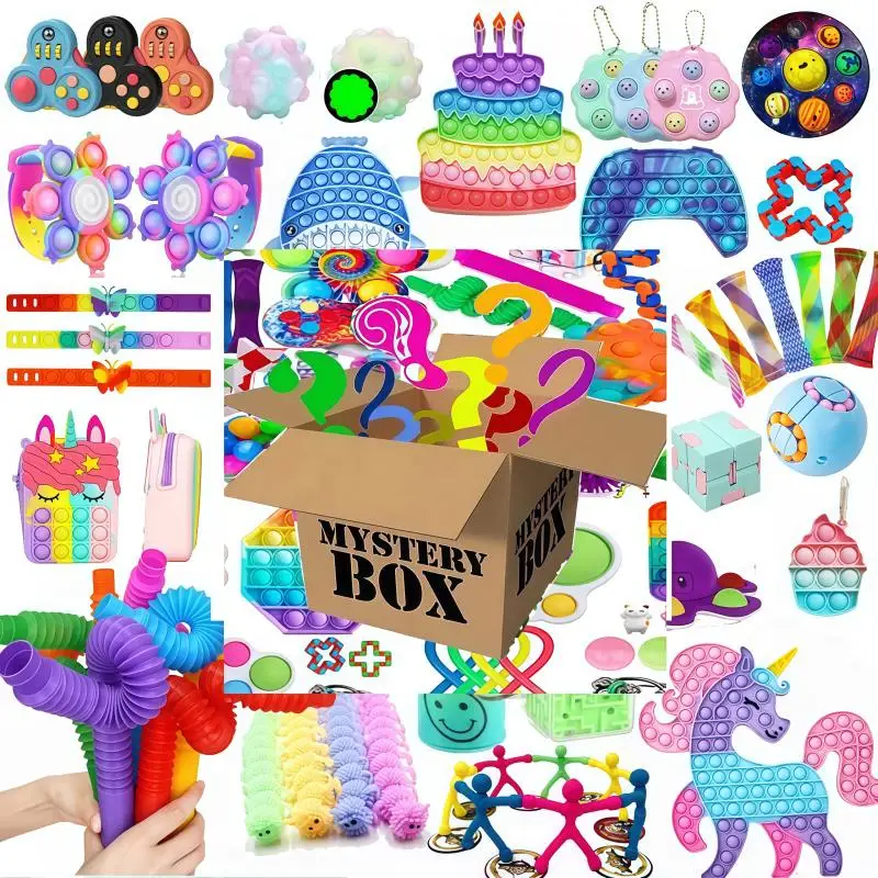 Random Mystery Fidget Toys Bag Pack for Kids Cheap Sensory Toys Stress Reliver Autism ADHD Gifts Spinner Fidget Squishy Set
Random Mystery Fidget Toys Bag Pack for Kids Cheap Sensory Toys Stress Reliver Autism ADHD Gifts Spinner Fidget Squishy Set