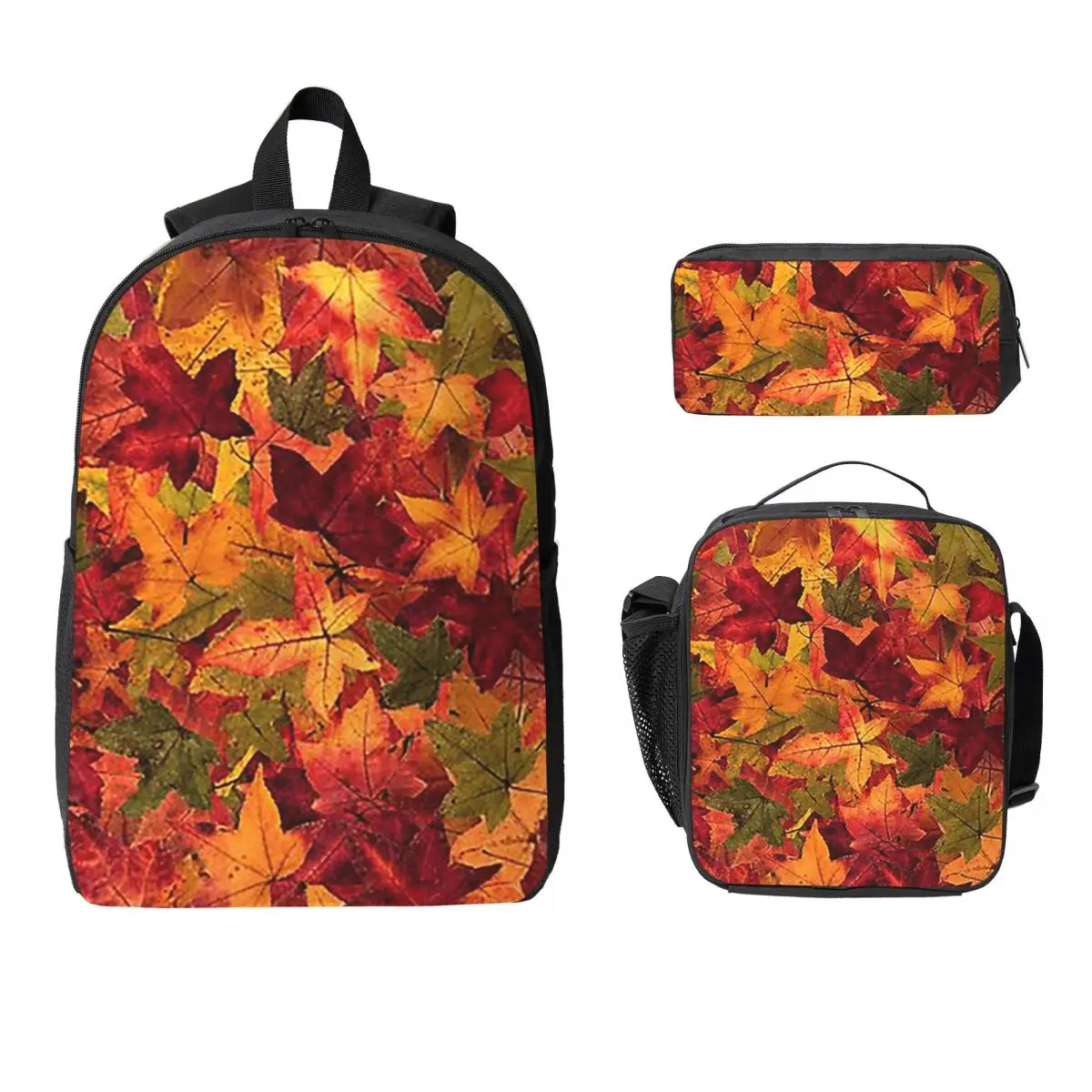 Autumn Leaves Backpack Student BookBag School Bag Laptop Shoulder Bags 3ps Insulated Lunch Bag Pencil Case
Autumn Leaves Backpack Student BookBag School Bag Laptop Shoulder Bags 3ps Insulated Lunch Bag Pencil Case